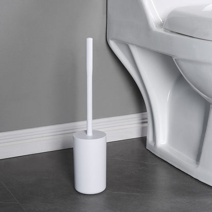 Mainstays Basics Plastic Toilet Brush and Holder Set, White