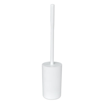 Mainstays Basics Plastic Toilet Brush and Holder Set, White
